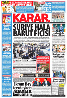 KARAR 18 Temmuz 2025 gazete manşeti
