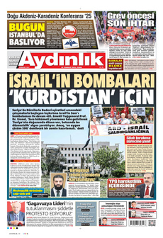 AYDINLIK GAZETESİ 18 Temmuz 2025 gazete manşeti