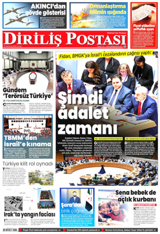 DİRİLİŞ POSTASI 18 Temmuz 2025 gazete manşeti