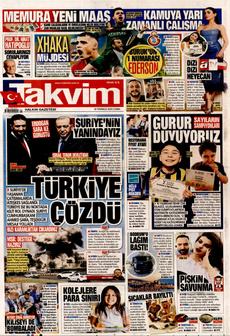 TAKVİM 18 Temmuz 2025 gazete manşeti