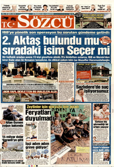 SÖZCÜ 19 Temmuz 2025 gazete manşeti