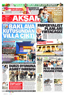 AKŞAM 19 Temmuz 2025 gazete manşeti