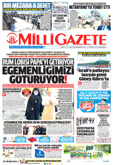 MİLLİ GAZETE 19 Temmuz 2025 gazete manşeti