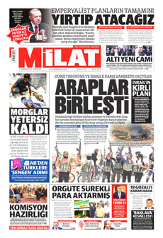 MİLAT 19 Temmuz 2025 gazete manşeti