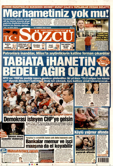 SÖZCÜ 20 Temmuz 2025 gazete manşeti
