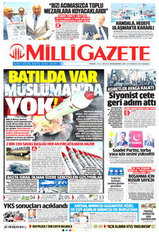 MİLLİ GAZETE 20 Temmuz 2025 gazete manşeti