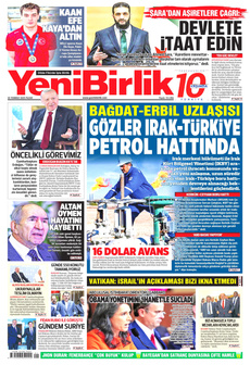 YENİBİRLİK 20 Temmuz 2025 gazete manşeti