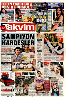 TAKVİM 20 Temmuz 2025 gazete manşeti