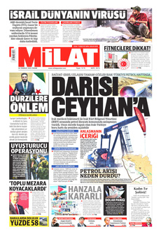 MİLAT 20 Temmuz 2025 gazete manşeti