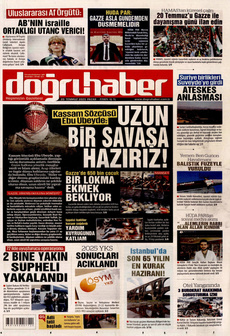 DOĞRU HABER 20 Temmuz 2025 gazete manşeti