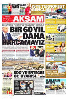 AKŞAM 21 Temmuz 2025 gazete manşeti