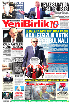 YENİBİRLİK 21 Temmuz 2025 gazete manşeti