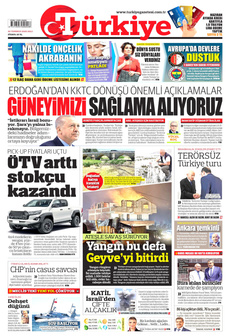 TÜRKİYE GAZETESİ 22 Temmuz 2025 gazete manşeti