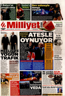 MİLLİYET 22 Temmuz 2025 gazete manşeti
