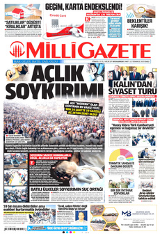 MİLLİ GAZETE 22 Temmuz 2025 gazete manşeti