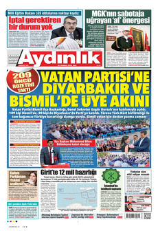 AYDINLIK GAZETESİ 22 Temmuz 2025 gazete manşeti
