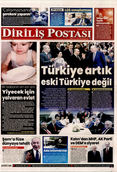 DİRİLİŞ POSTASI 22 Temmuz 2025 gazete manşeti