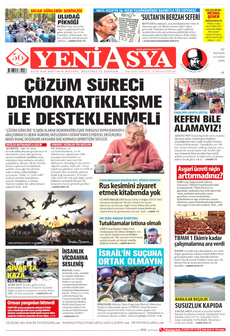 YENİ ASYA 22 Temmuz 2025 gazete manşeti
