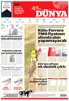 DÜNYA 22 Temmuz 2025 gazete manşeti