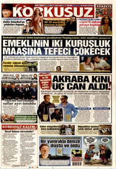 KORKUSUZ 22 Temmuz 2025 gazete manşeti