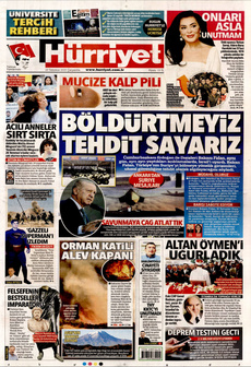 HÜRRİYET 23 Temmuz 2025 gazete manşeti