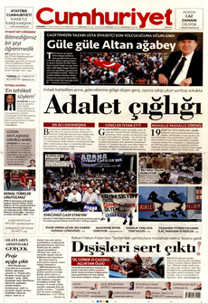 CUMHURİYET 23 Temmuz 2025 gazete manşeti