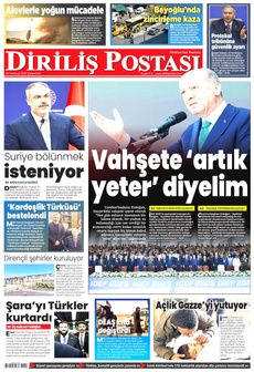 DİRİLİŞ POSTASI 23 Temmuz 2025 gazete manşeti