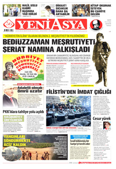 YENİ ASYA 23 Temmuz 2025 gazete manşeti