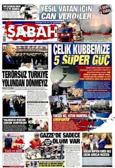 SABAH 24 Temmuz 2025 gazete manşeti