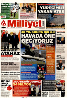 MİLLİYET 24 Temmuz 2025 gazete manşeti