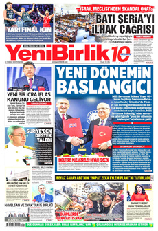YENİBİRLİK 24 Temmuz 2025 gazete manşeti