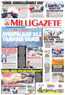 MİLLİ GAZETE 25 Temmuz 2025 gazete manşeti