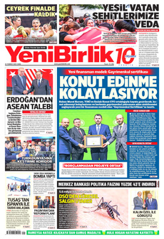 YENİBİRLİK 25 Temmuz 2025 gazete manşeti