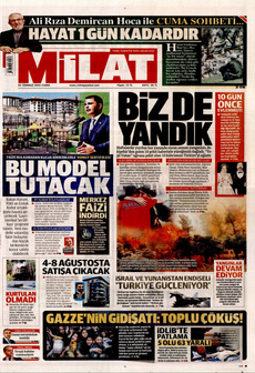 MİLAT 25 Temmuz 2025 gazete manşeti