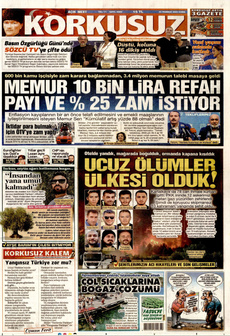 KORKUSUZ 25 Temmuz 2025 gazete manşeti