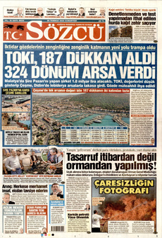 SÖZCÜ 26 Temmuz 2025 gazete manşeti