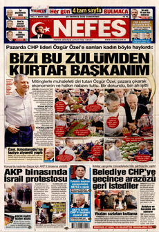 NEFES 26 Temmuz 2025 gazete manşeti