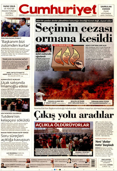 CUMHURİYET 26 Temmuz 2025 gazete manşeti