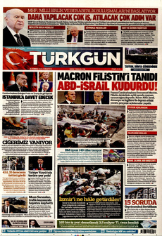 TÜRKGÜN 26 Temmuz 2025 gazete manşeti