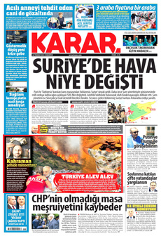 KARAR 26 Temmuz 2025 gazete manşeti