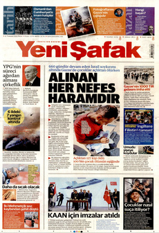 YENİ ŞAFAK 27 Temmuz 2025 gazete manşeti