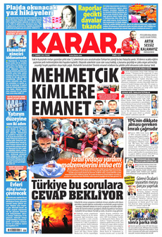 KARAR 27 Temmuz 2025 gazete manşeti