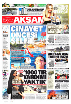 AKŞAM 27 Temmuz 2025 gazete manşeti