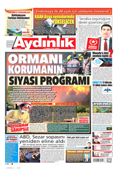 AYDINLIK GAZETESİ 27 Temmuz 2025 gazete manşeti