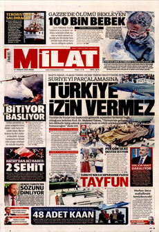 MİLAT 27 Temmuz 2025 gazete manşeti