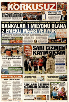 KORKUSUZ 27 Temmuz 2025 gazete manşeti