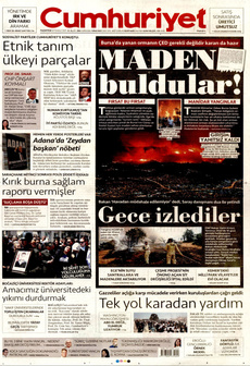 CUMHURİYET 28 Temmuz 2025 gazete manşeti