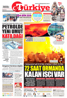 TÜRKİYE GAZETESİ 28 Temmuz 2025 gazete manşeti