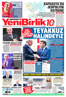 YENİBİRLİK 28 Temmuz 2025 gazete manşeti