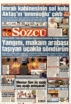 SÖZCÜ 29 Temmuz 2025 gazete manşeti